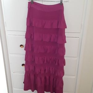 SharonTang Long ruffled skirt